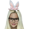 thumbnail image 2 of Womens White Bunny Ears Bow Headband Costume Accessory, 2 of 2