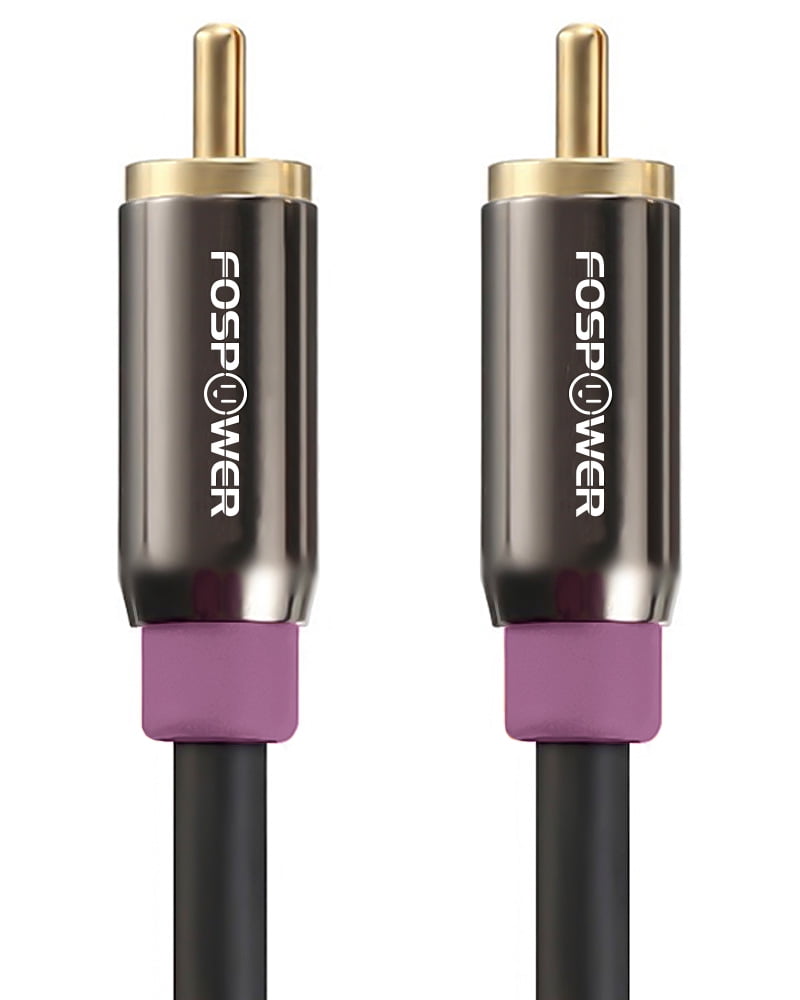 Incubus sekstant Enlighten Subwoofer Cable (10 Feet), FosPower RCA to RCA Audio Stereo Cable, Male to  Male - Dual Shielded Cord | 24K Gold Plated Connector | Corrosion Resistant  | Clean Sounding Signal - Walmart.com
