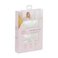 thumbnail image 4 of Paris Hilton Luxury Satin Sleep Set, Off-White, 3-Piece, Standard Satin Pillow Case, Eyemask & Hair Scrunchie, 4 of 10