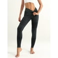 thumbnail image 3 of High Waisted Women's Tummy Ribbed Seamless Bottoms Workout Full Length Yoga Pants, 3 of 7