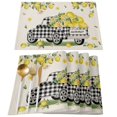 thumbnail image 1 of 4Pcs Spring/Summer Cotton Linen Placemats Kitchen Country Style Placemats 13X19In (4Pcs), 1 of 5