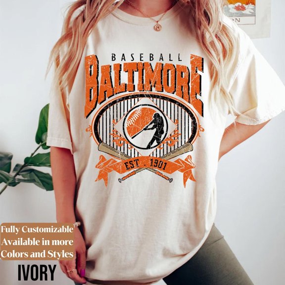 Vintage Baltimore Baseball T-Shirt, Baltimore Baseball shirt Fan Gift
