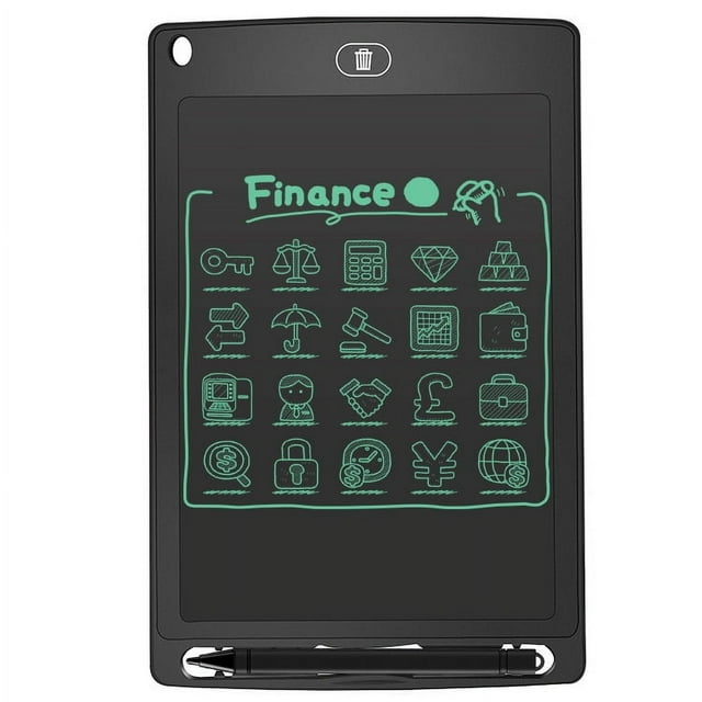 Tablero de escritura LCD de 8,5 pulgadas Tablero de escritura LCD Juguetes para niños Tablero de notas de dibujo de aprendizaje para niños Tablero de escritura