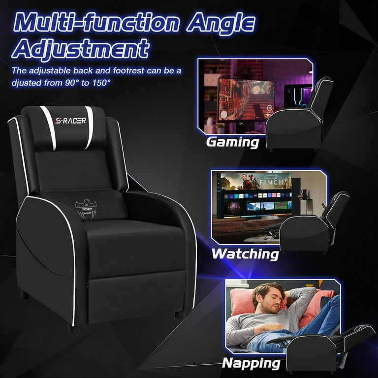 Homall gaming recliner chair 2024 with pu leather