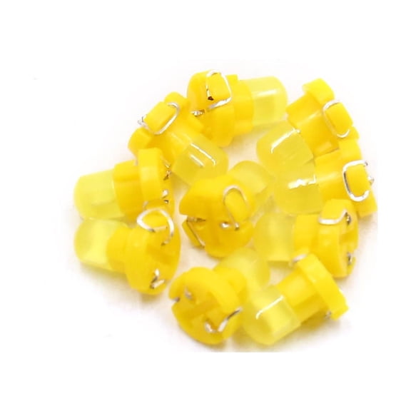 10Pcs 12V T3 Yellow  Dashboard Panel Gauge Light Lamp Bulb for Car Interior