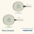 thumbnail image 2 of Farberware Vibrance 2 Pcs Ceramic Nonstick Frying Pan Set, Dishwasher Safe and Oven Safe to 500°F, Silver, 2 of 4