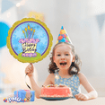 thumbnail image 2 of PMU Happy Birthday Cake With Stars 18 Inch Mylar-Foil Balloon Pkg/25, 2 of 7
