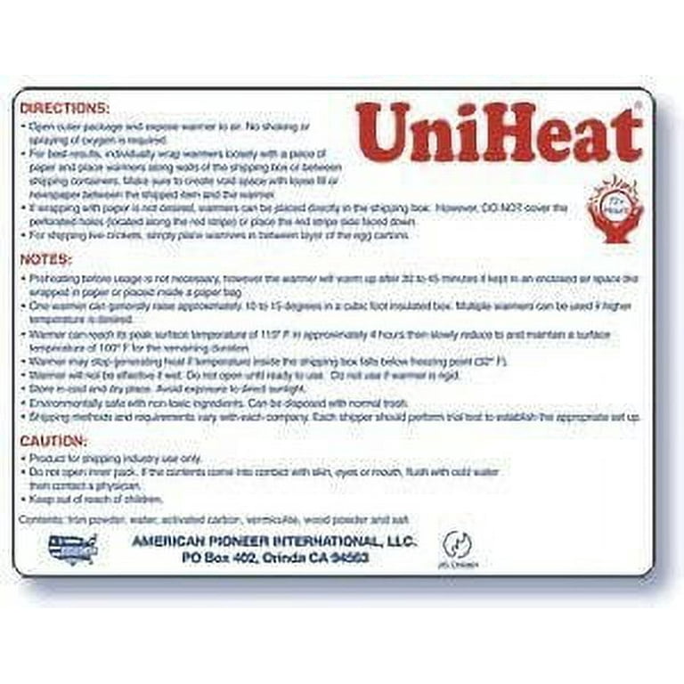 Half-pan self-heating food warming pads - 72 pack – H°eats