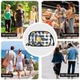 thumbnail image 7 of FORMRS Mini Crossbody Bag for Women Adjustable Shoulder Rope Travel Casual Phone Purse, Beige Plaid Lemon, 7 of 7