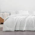 thumbnail image 5 of Ntbay Twin Down Alternative Comforter Duvet Insert, All Season Bedding Quilted Comforter with Corner Tabs, Skin-friendly Machine Washable Reversible Quilted, 68x90 inches, White, 5 of 8