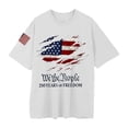 thumbnail image 4 of MEICHEN Short Sleeve Independence Day Women’s 250th Anniversary USA Shirt 2026 American Flag Retro Graphic Tee, 4 of 6