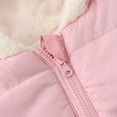 thumbnail image 5 of Mercatoo Puffer Fl𝐞ece Lined Jacket Toddler Girl Boy Winter Down Coat 𝐁ear Hoods I𝐧fant Outerwear Snowsuit 𝐒now Suit for 𝐁abies, 5 of 8