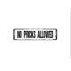 thumbnail image 1 of (Metal de aluminio) No se permiten pinchazos Letrero de bienvenida a nuestro hogar Divertido juego de palabras con cactus Letrero de metal rústico para calle o placa con nombre para puerta Tamaño: 4, 1 of 4