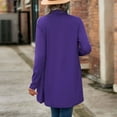 thumbnail image 5 of Vedolay Women's Sweaters Long Sleeve Solid Color Cardigan Blouse Purple,S, 5 of 5
