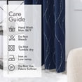 thumbnail image 2 of Deconovo Navy Blue 42 x 45 inch Blackout Curtains Wave Line Foil Printed Drapes for Bedoom, 2 Panels, 2 of 2