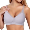 thumbnail image 2 of Lixiuxyad Front Closure Wireless Bras for Women Women's Seamless Underwire Comfortable Full Cup Bra Hot Off The Shelf Bra, 2 of 4