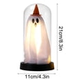 thumbnail image 7 of Halloween Lighted Ghost Decor, Halloween Decorations Indoor-Light Up Ghost in Glass Cloche, Cute Ghost with Light for Home Kitchen Mantel Tabletop Party Decor and Holiday Decorations, Yellow, 7 of 7