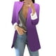 thumbnail image 1 of Gibobby Blazer de mujer casual Chamarra Casual de Manga Larga con Botones y Solapa para Mujer(Morado,M), 1 of 5