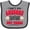 Heather and Black, variant on Inktastic That's My Awesome Brother Out There with Baseballs Boys or Girls Baby Bib