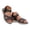 Black, variant on Women's Hking Flat Sandals Open Toe Low Wedge Walking Sandal Elastic Ankle Strap Outdoor Beach Shoes for Vacation Black Size 6
