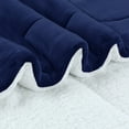 thumbnail image 5 of Soft Micromink Sherpa Comforter Set, 3-Piece Comforter Set – Fluffy Ultra Cozy, Warm, and Plush Reversible Comforter with 2 Pillowcase, Queen/King Size, 5 of 6