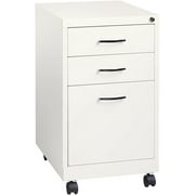 3 Drawer Mobile Filing Cabinet in White