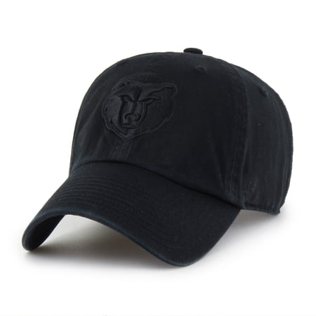 Men s 47 Memphis Grizzlies Black on Black Clean Up Adjustable Hat