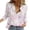 507_Pink, variant on KALE V Neck Long Sleeve Shirts for Women Floral Print Button Down Shirt Lightweight Blouse Summer Casual Tops Business Casual Tops Pink Light Green