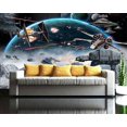 thumbnail image 2 of Papier Peint 3D Star Wars Scène de Combat SKU WAL0201, 2 of 11