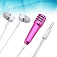 thumbnail image 2 of CIMAXIC Microphone Filaire Mini de Poche au Design Mode pour Fête pour Enregistrement Amateur de Musique KTV Fête Maison pour Android IOS Portable Tablette (Rose),2.36"X0.79"X0.79 Pouces, 2 of 4