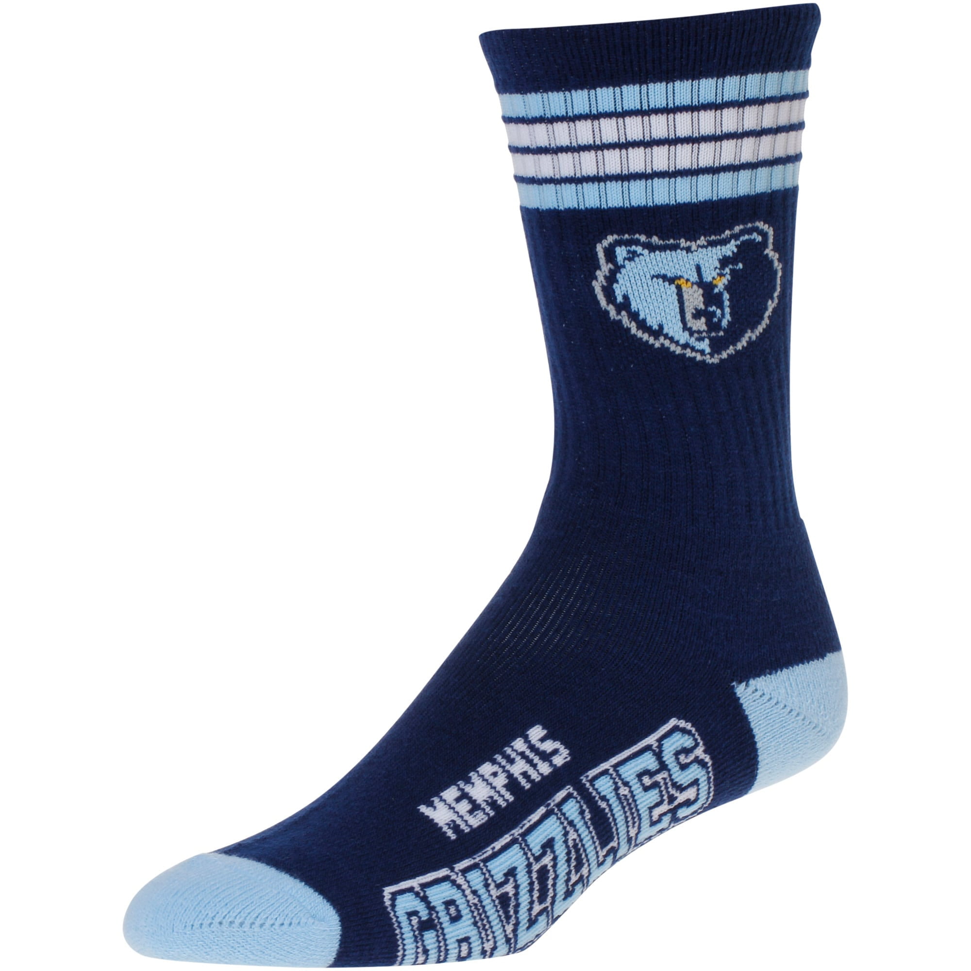Boys/Girls For Bare Feet NCAA 4 Stripe Deuce Crew Youth Socks 