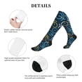 thumbnail image 5 of Lsque Bicycle Colorful Pattern Sport Compression Socks for Men & Women 15-20 mmHg Knee High Nurse Pregnant Running Medical and Travel Athletic, 5 of 6