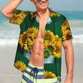 thumbnail image 5 of Lsque Sunflowers in Bucket pattern Hawaiian Shirt for Men, Unisex Summer Beach Casual Short Sleeve Button Down Shirts-3X-Large, 5 of 9