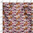 thumbnail image 3 of Soimoi Ikat Print, Velvet Fabric, Decor Sewing Fabric by The Yard 54 Inch Wide,Decorative Fabric for Upholstery and Home Accents, Orange, 3 of 6