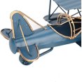 thumbnail image 4 of Modelo de avión retro, miniavión de metal decorativo, planeador, biplano, colgante, modelo de hierro forjado adecuado, 4 of 4