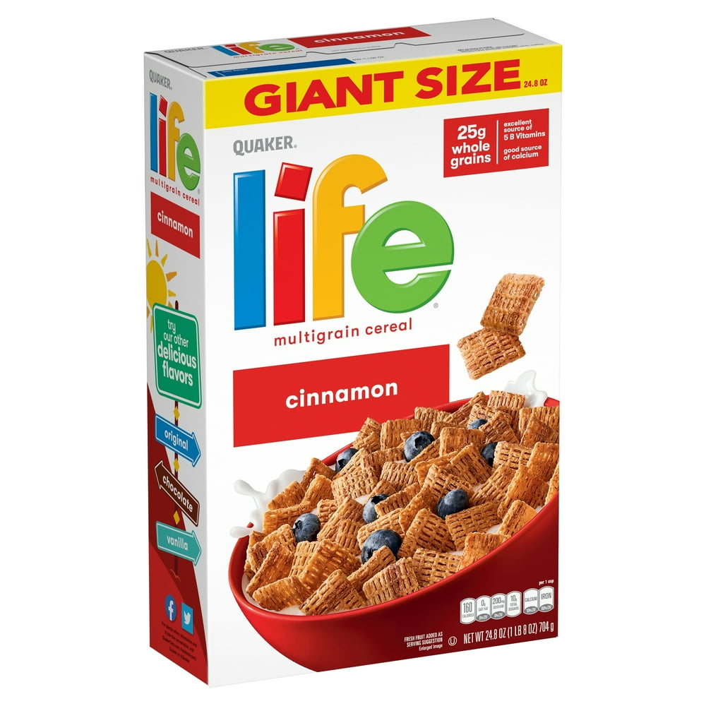 Quaker Life Cinnamon Multigrain Cereal Giant Size, 24.8 oz Walmart