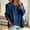 D-Navy, variant on Womens Denim Shirt Washed Cotton Chambray Button Down with Chest Pocket for Fall or Everyday Wear,Blue L