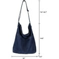 thumbnail image 4 of Kukuzhu Denim Shoulder Bag Casual Tote Bag Large Hobo Handbag Jean Purse for Women, 4 of 6