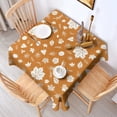 thumbnail image 2 of Autumn Fall Leaves Pattern Square Tablecloth,Waterproof Square Table Cover,Wipeable Spillproof Washable Table Cover for Home Kitchen Party Decor 60"x60"(152x152cm), 2 of 6
