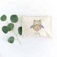 thumbnail image 3 of Personalized Name Owl Cotton Canvas Cosmetic Bag, 3 of 3