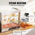 thumbnail image 4 of Vitrine Alimentaire Commerciale à 2 Niveaux pour Comptoir avec Pince, 4 of 7