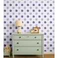 thumbnail image 2 of S4Sassy Polka Dot Print Wallpaper- Purple Wall Covering,25"x 120" Self-Adhesive Textured Vinyl Wall Paper, Wallwrap, DIY Walls Covering for Kids Bedroom, Kid's room wall decor, Playroom wallpaper, 2 of 9