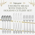 thumbnail image 6 of Spode Christmas Tree 18/10 Stainless Steel 20pc. Flatware Set (Service for Four), 6 of 8