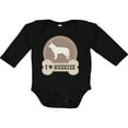 thumbnail image 3 of Inktastic Husky Dog I Love Huskies Boys or Girls Long Sleeve Baby Bodysuit, 3 of 5