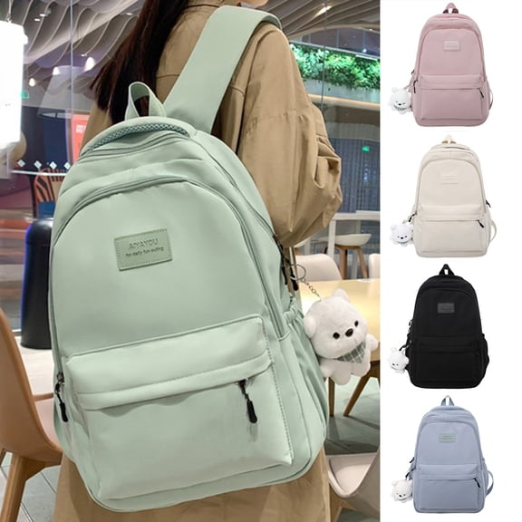 ibiyuan School Backpacks Minimalist Multi Pocket Laptop School Bag for Ages 10 to 18, High School, University, Travel, Daily Commute, Outdoor