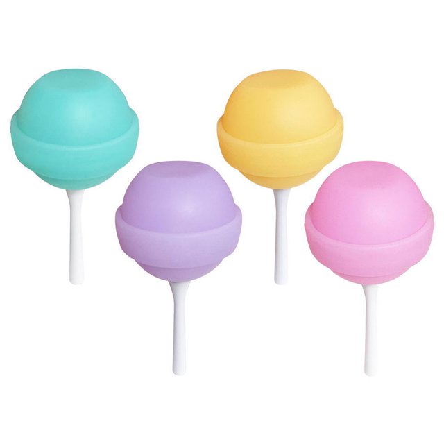 Máquina para hacer paletas de helado de silicona, antiadherente, fácil liberación para niños (4 unidades)
