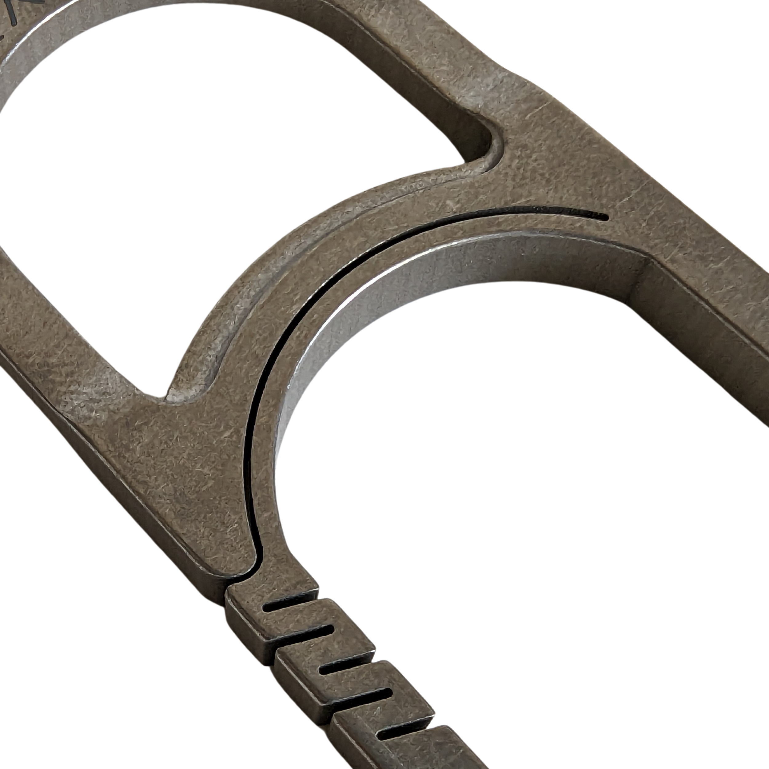 PULL | Titanium All Purpose Carabiner Bottle & Can Opener Keychain - Silver