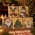 thumbnail image 5 of Christmas Pearl Art Diamond Painting Kit with Inner Frame for Adults & Beginners, 3D Holiday Gem Art Mosaic Craft, DIY Festive Home Wall Decor & Christmas Gift，Classic Santa Claus, 5 of 7