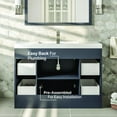 thumbnail image 4 of Eviva Lugano 48" Gray Modern Bathroom Vanity with White Integrated Acrylic Sink, 4 of 7