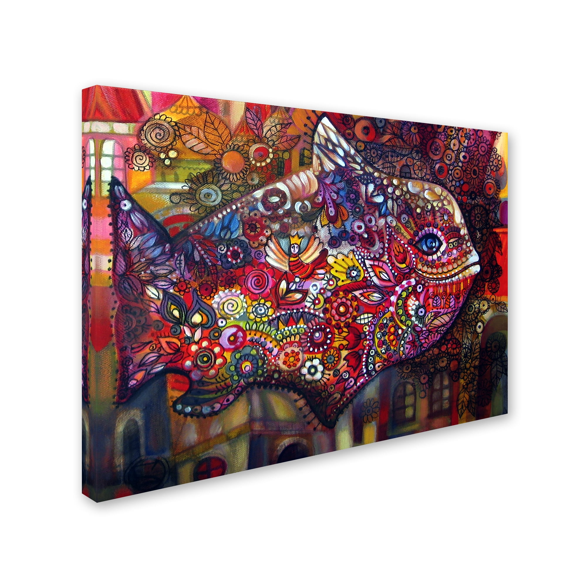 Trademark Fine Art 'Magic Fish' Canvas Art by Oxana Ziaka